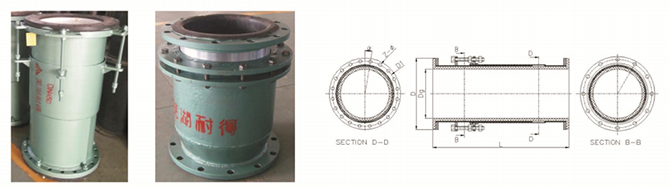 管道伸縮節(jié)圖片和結(jié)構(gòu)簡圖